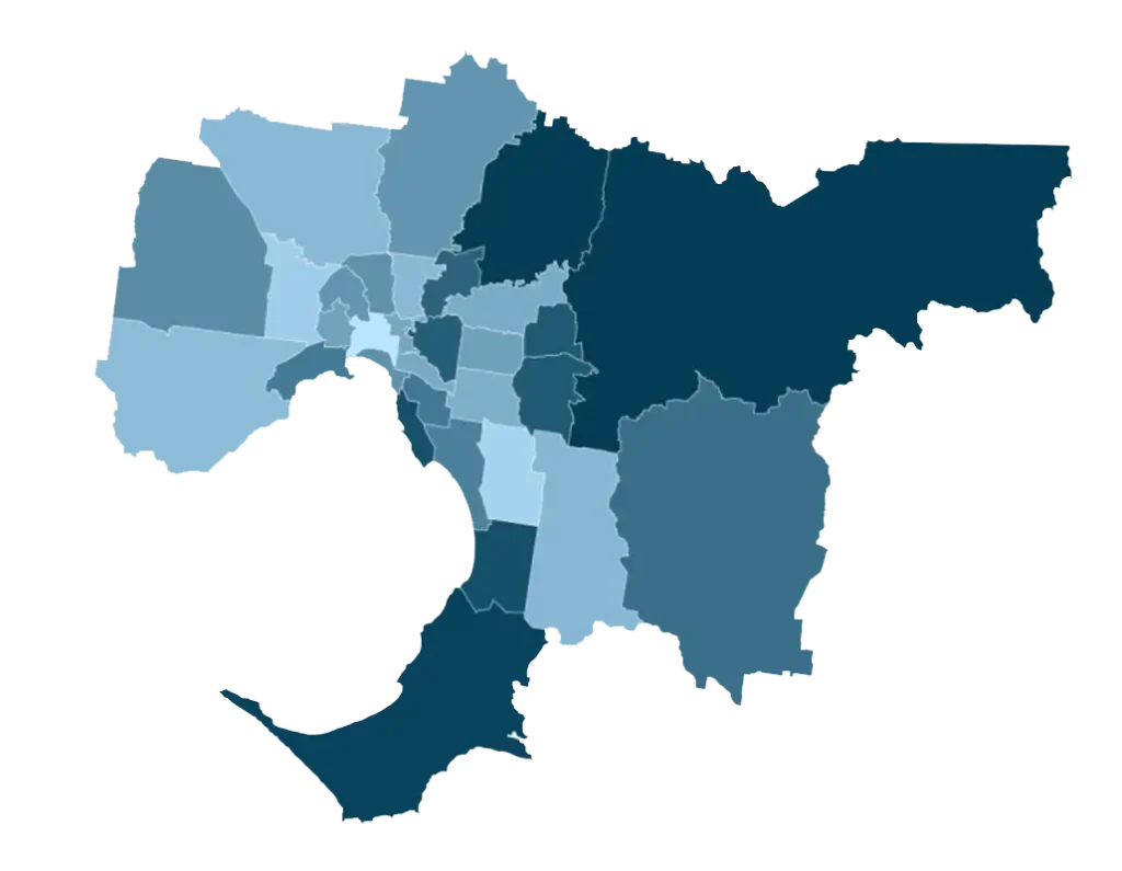Everest Renovations Melbourne project map